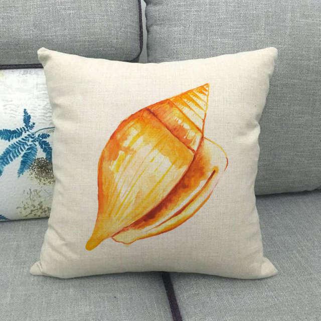Pillowcase Sofa Cushion Cover Decoration Linen Pillow Case Higher Quality Marine Sea Life Pillow Covers Cases Super Soft Square Cushion Decorative Pillow Pattern Sofa Pillow Cover Couch Pillow 45x45CM Stevvex