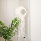 Handmade Wall Art Home Wall Decor Woven Hanging Tapestry Tassel Wind Chimes Wall Hanging Ornaments  Hand Macrame Wall  For Wall Wedding Living Room Gallery Patio Apartment Yard Decor Stevvex