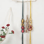 Handmade Wall Art Home Wall Decor Woven Hanging Tapestry Tassel Wind Chimes Wall Hanging Ornaments  Hand Macrame Wall  For Wall Wedding Living Room Gallery Patio Apartment Yard Decor Stevvex