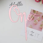 Acrylic One Cake Topper Top Cake One Cake Topper Birthday Cake Topper Double Sided For Anniversaries And Parties  Birthday Party Cupcake Toppers Flags Wedding Baby Shower Supplies Lovely Baking Dessert Decorations Stevvex