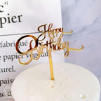 Acrylic One Cake Topper Top Cake One Cake Topper Birthday Cake Topper Double Sided For Anniversaries And Parties  Birthday Party Cupcake Toppers Flags Wedding Baby Shower Supplies Lovely Baking Dessert Decorations Stevvex