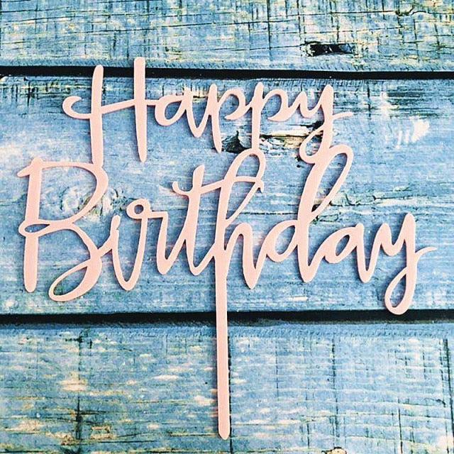 Acrylic One Cake Topper Top Cake One Cake Topper Birthday Cake Topper Double Sided For Anniversaries And Parties  Birthday Party Cupcake Toppers Flags Wedding Baby Shower Supplies Lovely Baking Dessert Decorations Stevvex