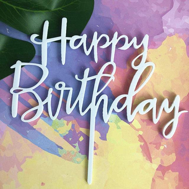 Acrylic One Cake Topper Top Cake One Cake Topper Birthday Cake Topper Double Sided For Anniversaries And Parties  Birthday Party Cupcake Toppers Flags Wedding Baby Shower Supplies Lovely Baking Dessert Decorations Stevvex