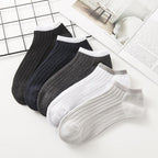 New 5pairs/lot Mixed Colors Ankle Socks Summer Sport Fashion Funny Underwear Women Breathable Soft Combed Out Of Pure Cotton Breathable Socks For Men And Women Stevvex