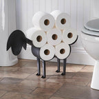 Sheep Decorative Toilet Paper Holder Bathroom Hardware Tissue Storage Toilet Roll Holder Bathroom Accessories Iron Paper Storage Sheep Toilet Paper Roll Holder  Metal Wall Mounted  Free Standing Bathroom Tissue Storage Stevvex