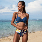 Push Up Floral Bikini Sets Women Two Pieces Swimsuits Women's Bathing Suits Push Up Halter Bandage Bikini Floral Printing Swim Bottoms Two Piece Swimsuits New Girl Beach Bathing Suits Swimwear Stevvex