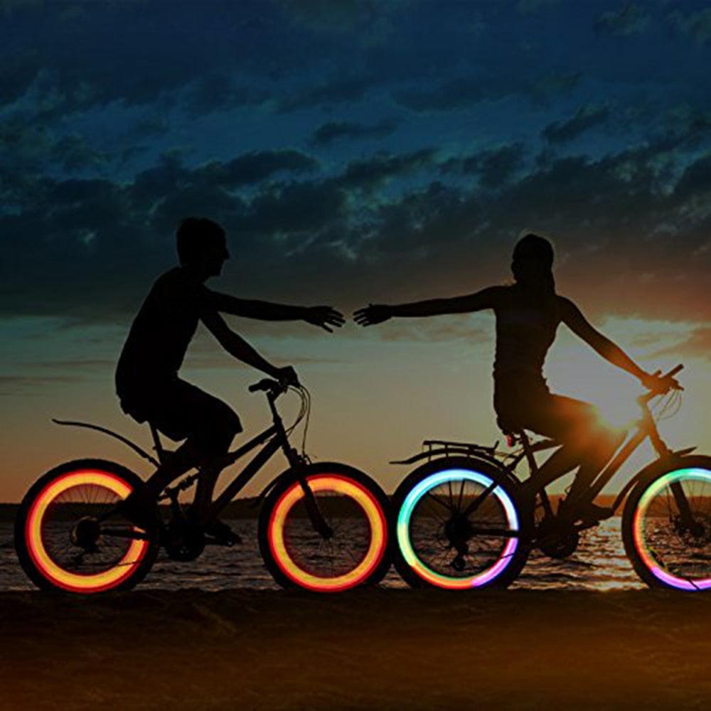 Waterproof Bicycle Spoke Light 3 Lighting Mode LED Bike Wheel Warning Light Colorful LED Bike Wheel Light Waterproof Easy Install Bicycles Wheel Spoke LED Lights With 3 Modes For Bicycle Present For Kids Teens Boys Girls Men Women Stevvex