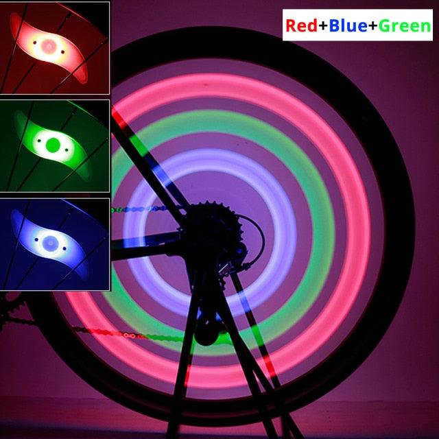 Waterproof Bicycle Spoke Light 3 Lighting Mode LED Bike Wheel Warning Light Colorful LED Bike Wheel Light Waterproof Easy Install Bicycles Wheel Spoke LED Lights With 3 Modes For Bicycle Present For Kids Teens Boys Girls Men Women Stevvex
