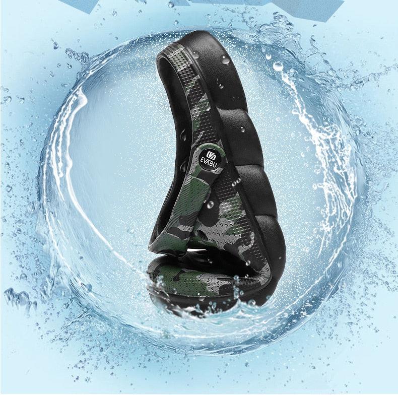 Men Causal Summer Sandals Garden Clogs Soft Memory Hospital Shoes Men Slip On Beach Water Sandals Anti-Skid Water Shoes Summer Garden Camouflage Men Walking Clogs Stevvex