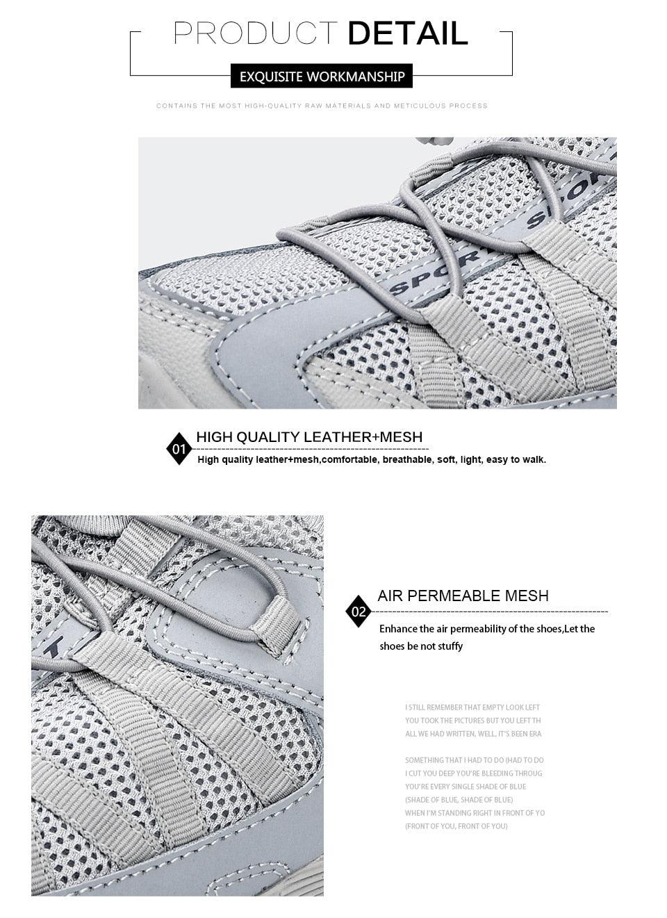 Summer Breathable Mens Casual Sneakers Fashion Shoes Casual Mens Sneakers Comfortable Walking Man Trendy  Walking Shoes Soft Design Running Shoes Fashion Sports Non-Slip Shoes Stevvex