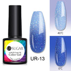 Luxury Modern Elegant Colorful Diamond Gel Nail Polish UV Temperature Color Changing Elegant Fashion Rainbow Colors For Womens Stevvex
