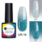 Luxury Modern Elegant Colorful Diamond Gel Nail Polish UV Temperature Color Changing Elegant Fashion Rainbow Colors For Womens Stevvex