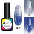 Luxury Modern Elegant Colorful Diamond Gel Nail Polish UV Temperature Color Changing Elegant Fashion Rainbow Colors For Womens Stevvex