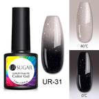 Luxury Modern Elegant Colorful Diamond Gel Nail Polish UV Temperature Color Changing Elegant Fashion Rainbow Colors For Womens Stevvex