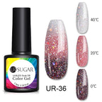 Luxury Modern Elegant Colorful Diamond Gel Nail Polish UV Temperature Color Changing Elegant Fashion Rainbow Colors For Womens Stevvex