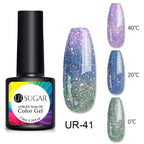 Luxury Modern Elegant Colorful Diamond Gel Nail Polish UV Temperature Color Changing Elegant Fashion Rainbow Colors For Womens Stevvex