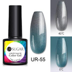 Luxury Modern Elegant Colorful Diamond Gel Nail Polish UV Temperature Color Changing Elegant Fashion Rainbow Colors For Womens Stevvex