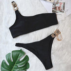 Luxury Purple Halter Crystal Diamond Bikini Female Swimsuit Women Swimwear Rhinestone Bikini Set Bathing Suit Women's Swimwear Rhinestone Halter Low Waist Tie Side Bikini Set 2 Pieces Crystal Diamond Swimsuit Stevvex