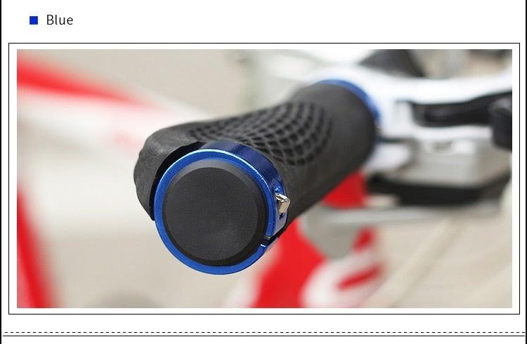Bicycle Handlebar Cover Bike Grips Bicycle Mountain Grips Aluminum Anti-Slip Handle Bike Double Aluminum Clamp Lock On Grips For Mountain Bike Handle Bar Ends Bike Grips Comfort Ergo Handlebar Grip Designed For Cycling Stevvex