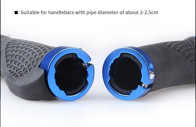Bicycle Handlebar Cover Bike Grips Bicycle Mountain Grips Aluminum Anti-Slip Handle Bike Double Aluminum Clamp Lock On Grips For Mountain Bike Handle Bar Ends Bike Grips Comfort Ergo Handlebar Grip Designed For Cycling Stevvex