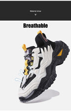 Mens Strong Casual Fashion Chunky Sneakers Height Increasing Spring Thick Sole Footwear Fashion High Quality Sneakers Slip on Walking Shoes High Top Casual Shoes For Men