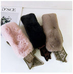 New Autumn Winter Fashion Soft Faux Fur Crochet Knitted  Neck Warmer Elastic Neck Gaiter Head Wrap Lightweight Scarf Collar Neck Elegant Warmer Scarves for Women