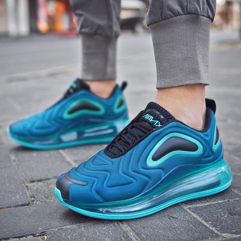 Elegant Mens Running Sport Air Cushion Outdoor Training Sneakers High Heels Design Breathable Mesh Athletic Luxury Design Non Slip Tennis Sport Athletic Walking Sneakers Stevvex