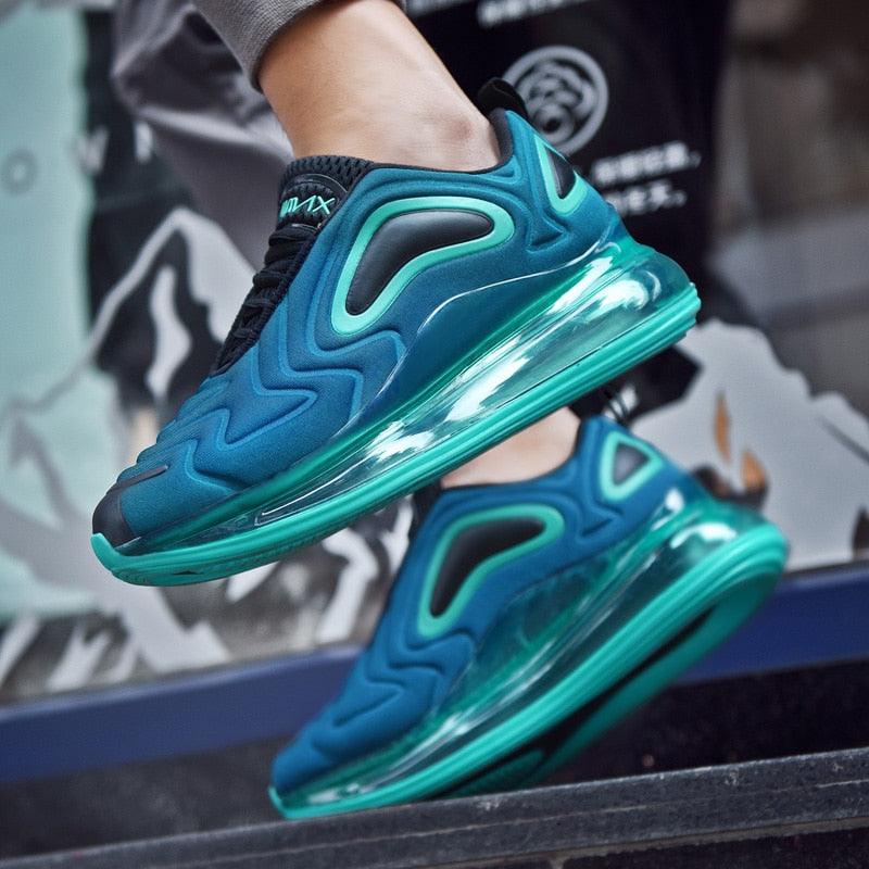 Elegant Mens Running Sport Air Cushion Outdoor Training Sneakers High Heels Design Breathable Mesh Athletic Luxury Design Non Slip Tennis Sport Athletic Walking Sneakers Stevvex
