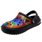 Mens Womens Sandals Hole Shoes Rubber Clogs Couple Garden Shoes Color Printing Air Cushion Beach Sandals Unisex Garden Clogs Lightweight Slip On Women Men Beach Sandals Water Shoes