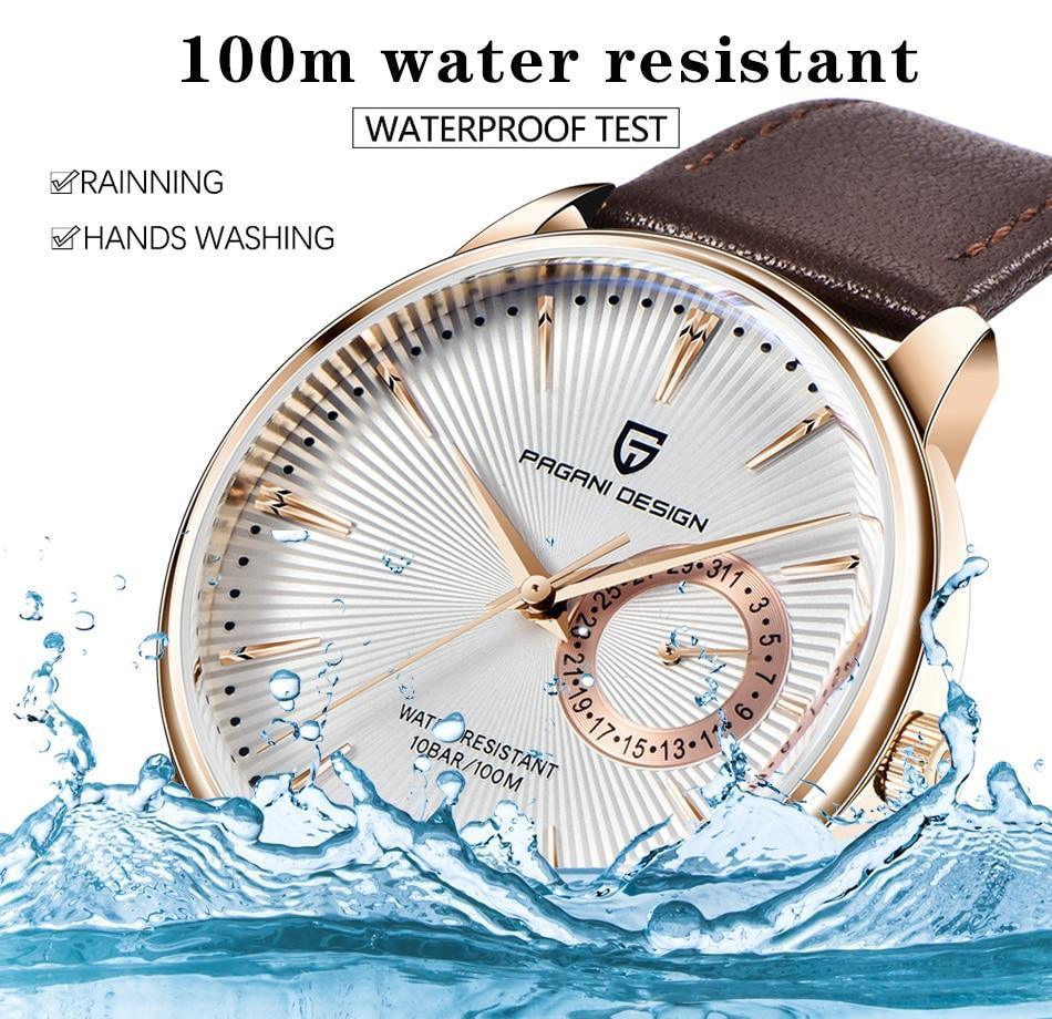New Simple Luxury Mens Quartz Watch Casual Leather Strap Design Waterproof Comfortable Wrist Watch For Men Stevvex