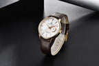 New Simple Luxury Mens Quartz Watch Casual Leather Strap Design Waterproof Comfortable Wrist Watch For Men Stevvex