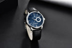 New Simple Luxury Mens Quartz Watch Casual Leather Strap Design Waterproof Comfortable Wrist Watch For Men Stevvex
