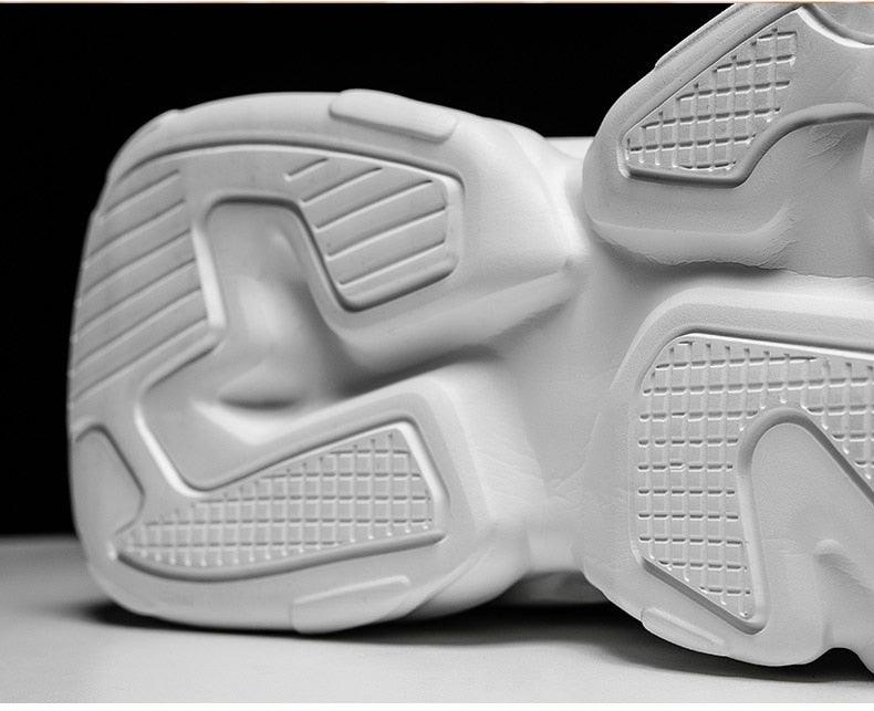Fashion Mens Sneakers White Trend Casual Comfortable Black Mens Chunky Sneaker Design Summer White Outdoor Running Tennis Sneakers Sport Fashion Comfortable Casual Mens Sneakers Stevvex