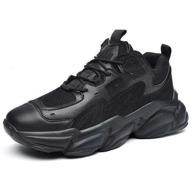 Fashion Mens Sneakers White Trend Casual Comfortable Black Mens Chunky Sneaker Design Summer White Outdoor Running Tennis Sneakers Sport Fashion Comfortable Casual Mens Sneakers Stevvex
