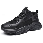 Fashion Mens Sneakers White Trend Casual Comfortable Black Mens Chunky Sneaker Design Summer White Outdoor Running Tennis Sneakers Sport Fashion Comfortable Casual Mens Sneakers Stevvex