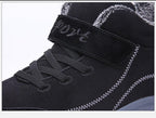 Waterproof Winter Mens Boots With Fur Warm Snow Mens Womens Boots Winter Work Casual Shoes High Top Winter Snow Boots Warm Fur Lined Winter Water-Resistan Ankle Booties Stevvex