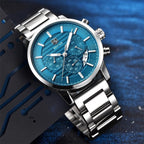 Sport Business Chronograph Steel Men Watches Top Luxury Quartz Male Analog Fashion Watchwrist Stevvex