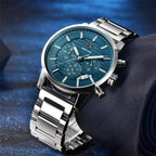 Sport Business Chronograph Steel Men Watches Top Luxury Quartz Male Analog Fashion Watchwrist Stevvex