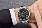 Sport Business Chronograph Steel Men Watches Top Luxury Quartz Male Analog Fashion Watchwrist Stevvex
