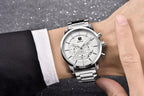 Sport Business Chronograph Steel Men Watches Top Luxury Quartz Male Analog Fashion Watchwrist Stevvex