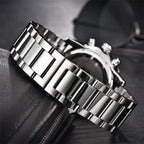 Sport Business Chronograph Steel Men Watches Top Luxury Quartz Male Analog Fashion Watchwrist Stevvex