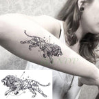 Waterproof Animal Temporary Tattoo Sticker Wolf Modern Tatoo Foot Neck Luxury Tattoos For Men Women