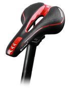 Leather Bike Saddle Road Bike Front Seat Cycling Saddles For Mens Breathable Hollow Cushion Bicycle Saddle Comfort Bike Saddle Ergonomic Waterproof Bicycle Seat For Road Bike Mountain Bike Seats Stevvex