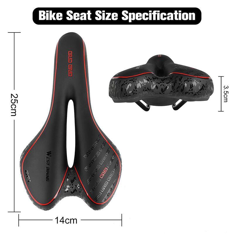 Leather Bike Saddle Road Bike Front Seat Cycling Saddles For Mens Breathable Hollow Cushion Bicycle Saddle Comfort Bike Saddle Ergonomic Waterproof Bicycle Seat For Road Bike Mountain Bike Seats Stevvex