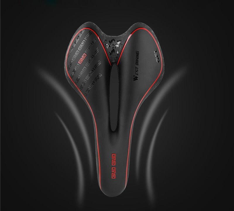 Leather Bike Saddle Road Bike Front Seat Cycling Saddles For Mens Breathable Hollow Cushion Bicycle Saddle Comfort Bike Saddle Ergonomic Waterproof Bicycle Seat For Road Bike Mountain Bike Seats Stevvex