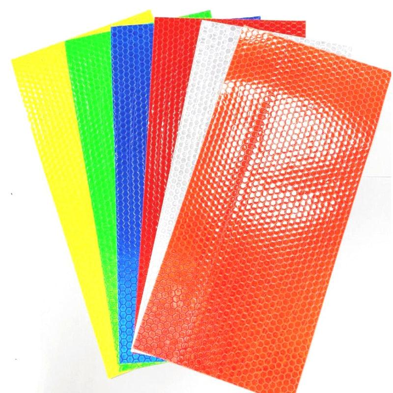 Bike Reflective Stickers Cycling Fluorescent Reflective Tape Bicycle Adhesive Safety Decor Sticker Safety Reflective Warning Stickers Waterproof Outdoor Bicycle Rim Reflector Tape Thin Reflective Sticker Rolls For Bikes Bicycles Stevvex