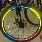 Bike Reflective Stickers Cycling Fluorescent Reflective Tape Bicycle Adhesive Safety Decor Sticker Safety Reflective Warning Stickers Waterproof Outdoor Bicycle Rim Reflector Tape Thin Reflective Sticker Rolls For Bikes Bicycles Stevvex