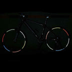 Bike Reflective Stickers Cycling Fluorescent Reflective Tape Bicycle Adhesive Safety Decor Sticker Safety Reflective Warning Stickers Waterproof Outdoor Bicycle Rim Reflector Tape Thin Reflective Sticker Rolls For Bikes Bicycles Stevvex