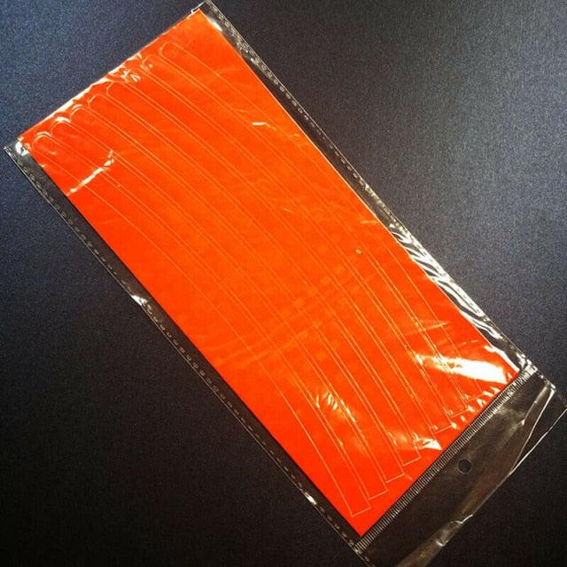 Bike Reflective Stickers Cycling Fluorescent Reflective Tape Bicycle Adhesive Safety Decor Sticker Safety Reflective Warning Stickers Waterproof Outdoor Bicycle Rim Reflector Tape Thin Reflective Sticker Rolls For Bikes Bicycles Stevvex