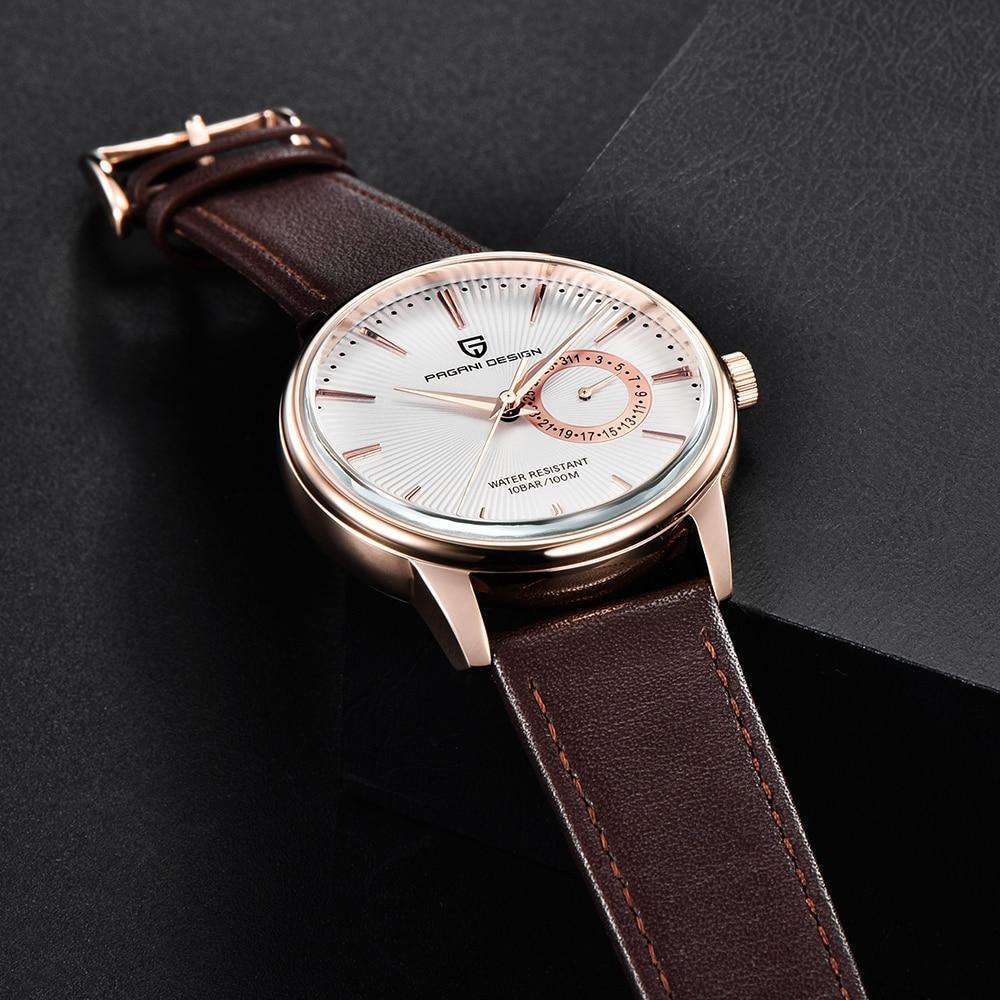 New Simple Luxury Mens Quartz Watch Casual Leather Strap Design Waterproof Comfortable Wrist Watch For Men Stevvex
